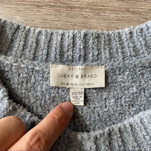 Lucky  Brand Soft Crew Neck Sweater - Picture 8 of 16
